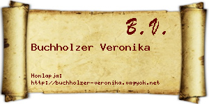 Buchholzer Veronika névjegykártya